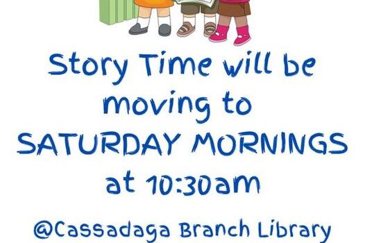 Story Time Switching to Saturdays Story Time Switching to Saturdays
