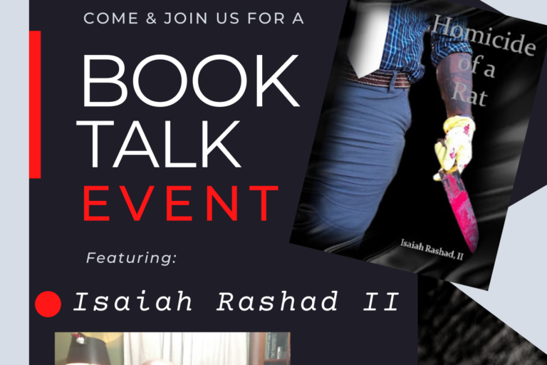 Book Talk with Isaiah Rashad II (Rescheduled for March 19th)