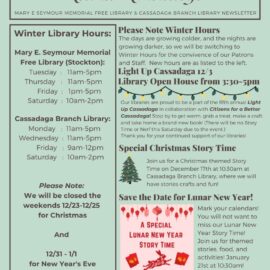 December Newsletter and Calendar of Events